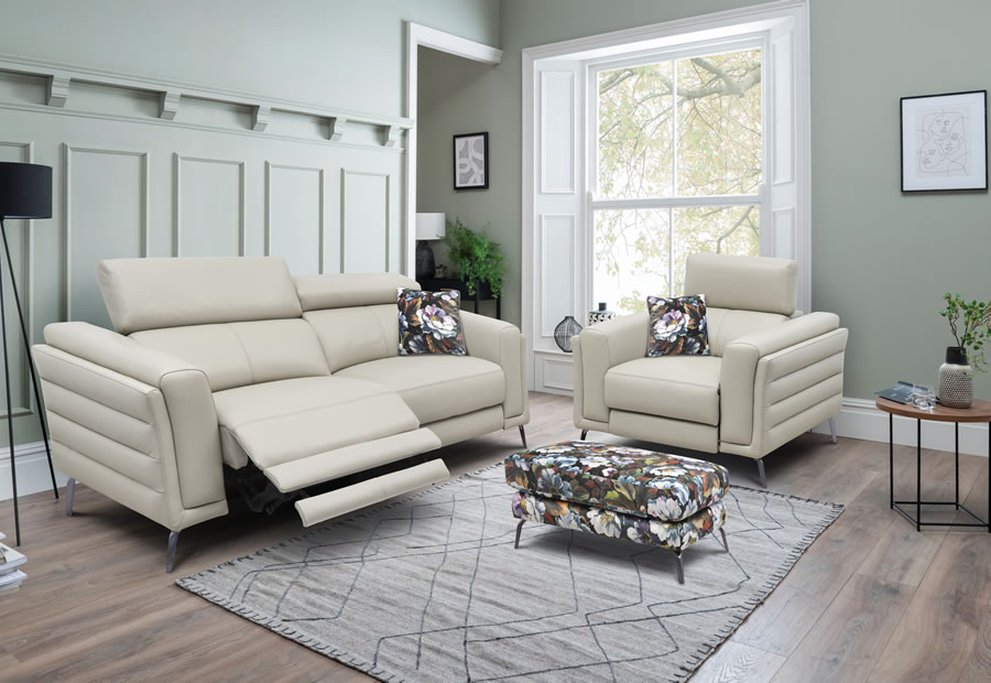 Harrison three seater sofa with right facing chaise end image 2