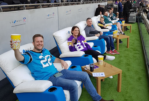 Competition winners enjoy the best seats in the stadium image