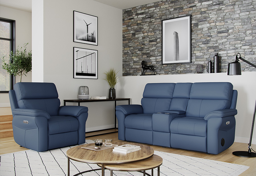 Dixie two seater sofa with console image 10